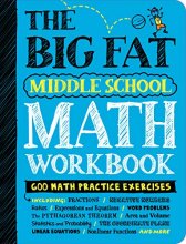 Cover art for The Big Fat Middle School Math Workbook: 600 Math Practice Exercises (Big Fat Notebooks)