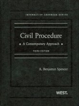 Cover art for Civil Procedure: A Contemporary Approach (Interactive Casebook Series)