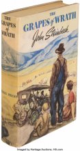 Cover art for The Grapes of Wrath (Viking Press)