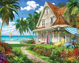 Cover art for White Mountain Beach House - 1000 Piece Jigsaw Puzzle
