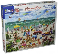 Cover art for White Mountain Puzzles Beach Day Seek & Find - 1000 Piece Jigsaw Puzzle