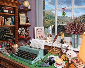 Cover art for White Mountain Puzzles Writer’s Desk - 1000 Piece Jigsaw Puzzle