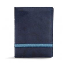Cover art for CSB Apologetics Study Bible, Navy LeatherTouch, Indexed, Black Letter, Defend Your Faith, Study Notes and Commentary, Articles, Profiles, Easy-to-Read Bible Serif Type