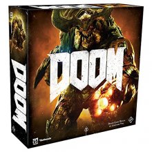 Cover art for Doom The Board Game (2nd Edition) | Sci-Fi Combat Strategy Game Based on the Video Game for Adults and Teens | Ages 14+ | 2-5 Players | Average Playtime 90 Minutes | Made by Fantasy Flight Games