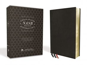 Cover art for NASB, Single-Column Reference Bible, Wide Margin, Premium Goatskin Leather, Black, Premier Collection, Black Letter, 1995 Text, Art Gilded Edges, Comfort Print