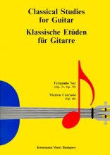 Cover art for Classical studies for guitar / klassische etüden für gitarre / etudes classiques pour guitare (English, German and French Edition)