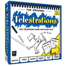 Cover art for USAopoly Telestrations Original 8 Player, Family Board Game, A Fun Family Game for Kids and Adults, Family Game Night Just Got Better, The Telephone Game Sketched Out, Multicolor
