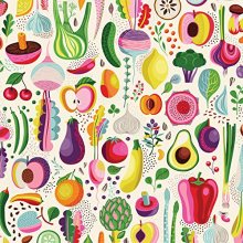 Cover art for Buffalo Games - Fruits and Veggies - 300 Large Piece Jigsaw Puzzle