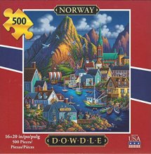 Cover art for Dowdle Puzzle Norway 500 Pieces 16" x 20" Finished