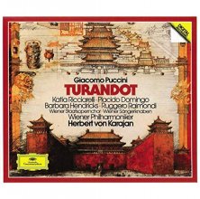 Cover art for Puccini - Turandot / Ricciarelli · Domingo · Hendricks · Raimondi · Wiener Phil. · Karajan