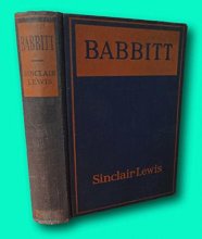 Cover art for Babbitt – Sinclair Lewis 1922 Harcourt Brace HC