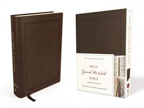 Cover art for NKJV, Journal the Word Bible, Bonded Leather, Brown, Red Letter Edition: Reflect, Journal, or Create Art Next to Your Favorite Verses