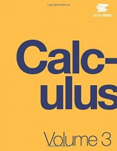 Cover art for Calculus Volume 3 by OpenStax (Official Print Version, hardcover, full color)