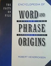 Cover art for Facts on File Encyclopedia of Word and Phrase Origins