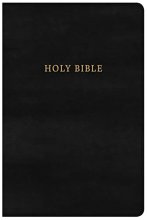Cover art for KJV Large Print Personal Size Reference Bible, Classic Black LeatherTouch, Red Letter, Ribbon Marker, Smythe-Sewn, Two-Column Text, Concordance, ... Page, Full-Color Maps, Easy-to-Read Font Size