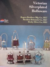 Cover art for Victorian silverplated holloware;: Tea services, caster sets, ice water pitchers, card receivers, napkin rings, knife rests, toilet sets, goblets, ... (American historical catalog collection)