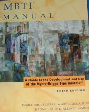Cover art for MBTI Manual: A Guide to the Development and Use of the Myers-Briggs Type Indicator, 3rd Edition