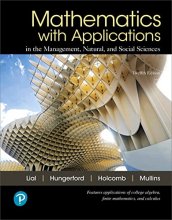 Cover art for Mathematics with Applications In the Management, Natural, and Social Sciences