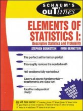 Cover art for Schaum's Outline of Elements of Statistics I: Descriptive Statistics and Probability