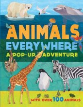 Cover art for Animals Everywhere: A Pop-Up with over 100 Animals