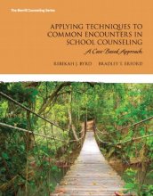 Cover art for Applying Techniques to Common Encounters in School Counseling: A Case-Based Approach (Erford)
