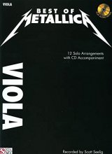 Cover art for Best of Metallica for Viola: 12 Solo Arrangements with CD Accompaniment