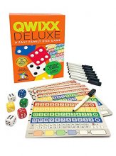 Cover art for Gamewright Qwixx Deluxe - Fast Family Dice Game Multi-colored, 5"
