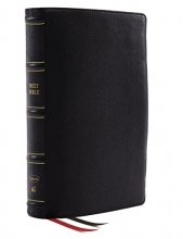 Cover art for NKJV, Deluxe Thinline Reference Bible, Genuine Leather, Black, Red Letter, Comfort Print: Holy Bible, New King James Version