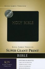 Cover art for Holy Bible: King James Version, Black, Imitation Leather, Super Giant Print Edition