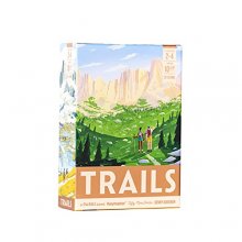 Cover art for Trails, a Family and Strategy Board Game About Hiking and Outdoors by Keymaster