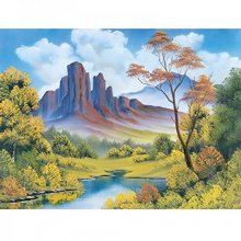 Cover art for Wellspring Bob Ross The Joy Of Puzzles, Fall 500 Piece Jigsaw Puzzle 6817