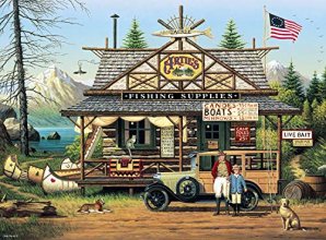 Cover art for Buffalo Games - Charles Wysocki - Proud Lil' Angler - 1000 Piece Jigsaw Puzzle