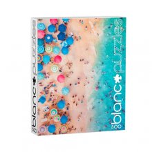 Cover art for Buffalo Games - blanc - Day at The Beach, Mexico - 500 Piece Jigsaw Puzzle , White