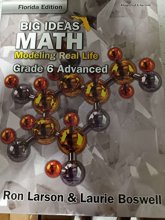 Cover art for Big Ideas Math grade 6 advanced to Florida Edition
