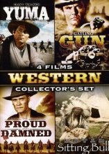 Cover art for 4 Films Western Collector's Set (Yuma / The Gatling Gun / The Proud and the Damned / Sitting Bull)