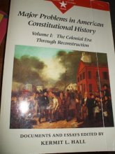 Cover art for Major Problems in American Constitutional History: Documents and Essays, Volume I (Major Problems in American History Series)