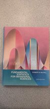 Cover art for Fundamental Statistics for the Behavioral Sciences