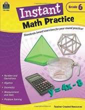 Cover art for Instant Math Practice, Grade 6