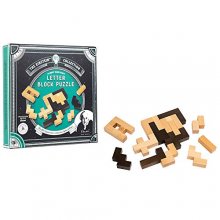 Cover art for The Einstein Collection Letter Blocks - 3D Brain Teaser Puzzles - 12 Brain Teasing Challenges - Professor Puzzle 3D Brain Teaser Puzzles.