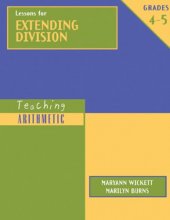 Cover art for Lessons for Extending Division, Grades 4-5 (Teaching Arithmetic)