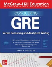 Cover art for McGraw-Hill Education Conquering GRE Verbal Reasoning and Analytical Writing, Second Edition