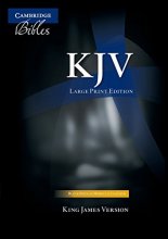 Cover art for King James Version Large Print Text Bible (Black French Morocco Leather)