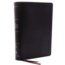 Cover art for The KJV, Open Bible, Leathersoft, Black, Red Letter, Comfort Print: Complete Reference System